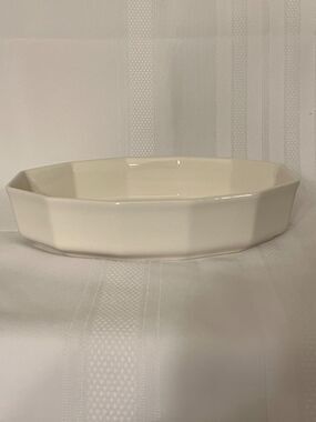 Vintage Pfaltzgraff Heritage White 9.5" Baker Oval Stoneware Baking Dish Oven